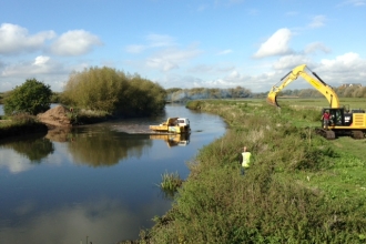 River Tame re-profiling at Kingsbury Water Park Tim Haselden