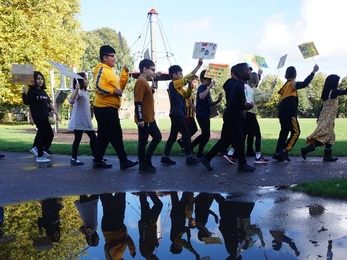 Edgewick Community Primary School Bee Protest