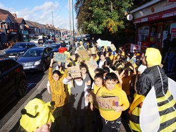 Edgewick Community Primary School Bee Protest