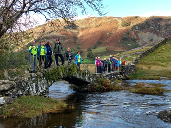 Fundraisers on the Nordic walk 2017