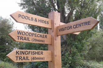 Signposts at Brandon Marsh