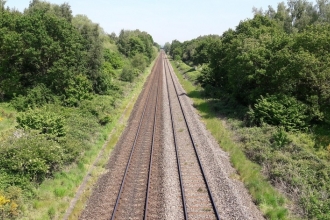 Train line railway tracks Adrian Royston Wildnet