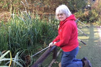 Rhoda Beddington, Education volunteer. Credit Paula Irish