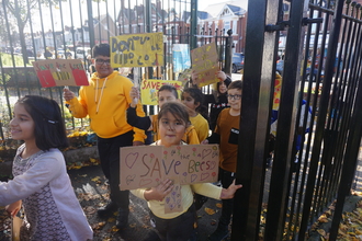 Edgewick Community Primary School Bee Protest