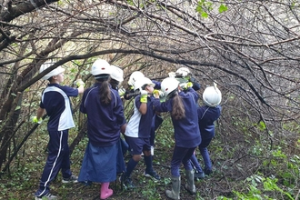 Children at Priory Fields Nature Reserve