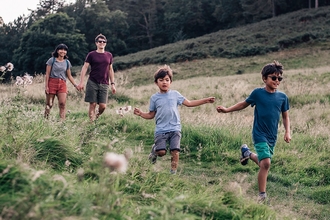 Family membership holders enjoying a Wildlife Trust nature reserve 