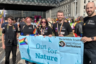Staff at Birmingham Pride parade