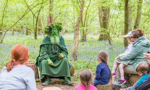 Green man storytelling Dunsmore Vicky Page