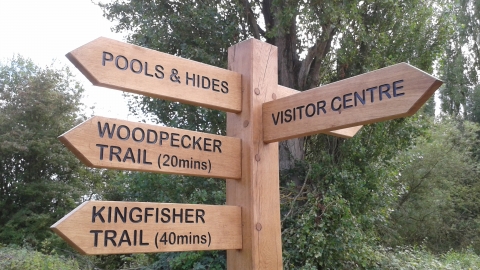 Signposts at Brandon Marsh