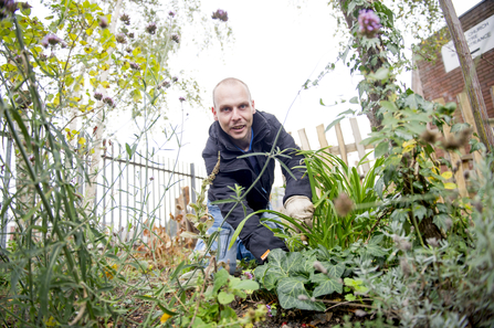 Craig volunteer at Bluebell Garden My Wildlife