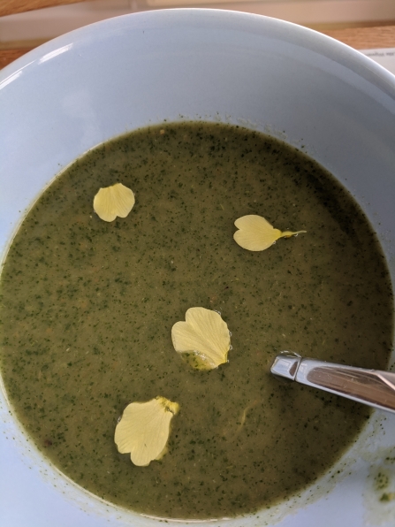 Nettle soup served Peter Barrack