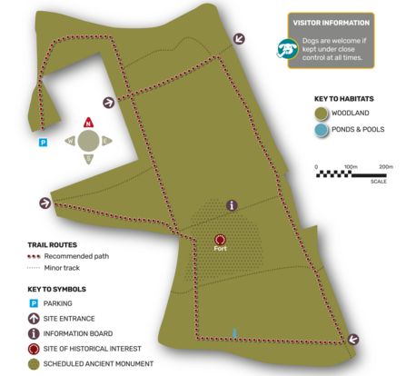 A map of Oakley Wood