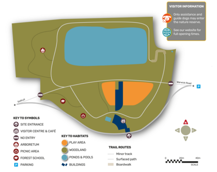 A map of Parkridge Nature Reserve