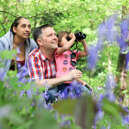 People enjoying Warwickshire Wildlife Trusts reserve