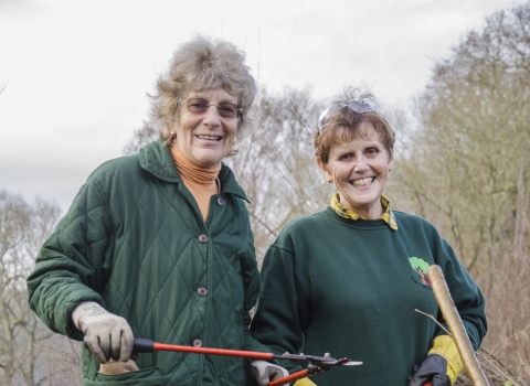 Volunteers with tools Our Gym