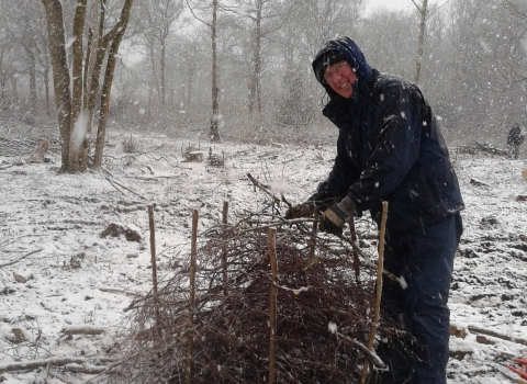 John Green Nature Force volunteer winter