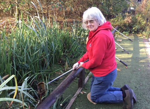 Rhoda Beddington, Education volunteer. Credit Paula Irish