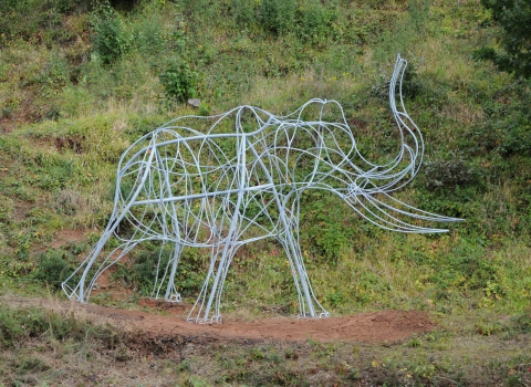 Elephant sculpture Ryton Pools 2019 Credit Lucy Hawker