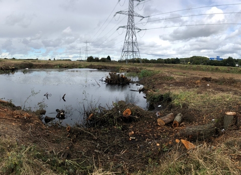 HS2 clearance Coleshill pools John Booth