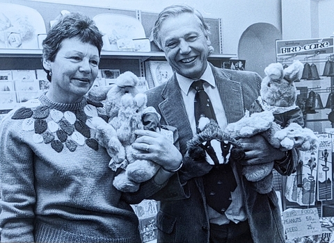 David Attenborough at Warwick charity shop