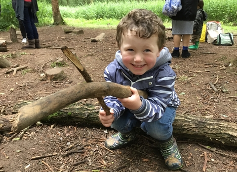 Nature Tot woodland musician credit WKWT