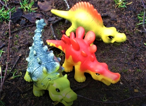 Toy dinosaurs