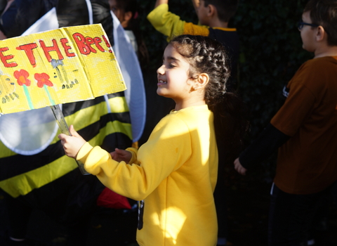 Edgewick Community Primary School Bee Protest