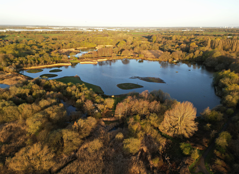 Brandon Marsh from the air